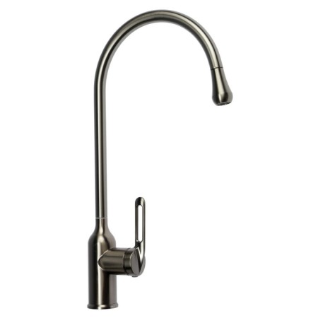 Kitchen mixer Zein Z3742, "Drop", single -leaf, pour height 26 cm, graphite