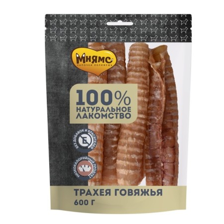 Mnyams treat for dogs, beef trachea, 600 g