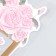 Sticker for the switch "Roses and butterflies" window 8.5x8.5 cm, voluminous 26x16.5 cm