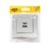 Roset with USB-A + USB-C connectors, 2.1 A, 5V, TOT ELEAGANT, Hidden, Silver