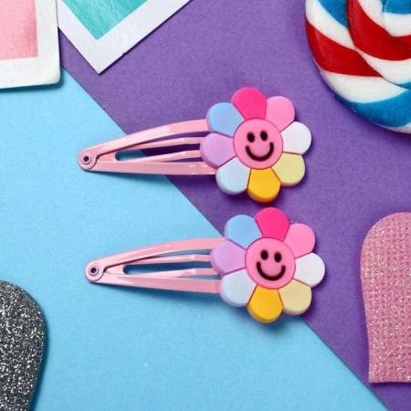 Invisibility for hair "Abel" (set 2 pcs) sunflower, 5.5 cm