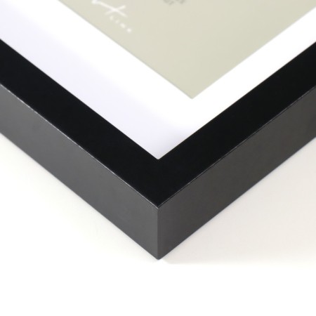 Photo frame MDF "Valerie" 21x30 cm with a paspartt 15x20 cm, black (plastic screen)-2