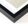 Photo frame MDF "Valerie" 21x30 cm with a paspartt 15x20 cm, black (plastic screen)