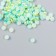 Decor "Semiobusins ​​and rhinestones. Green-blue gradient" D = 4 mm 10g 200 pcs 5x2.5 cm mix