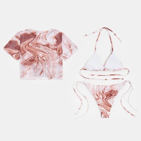 Swimsuit female separate minku pink color, size 42-10