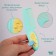 Children's brush with a comb, mint color