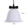 Lamp "Mickey" E27 40W Black White 23x23x19-119cm Bayerlux