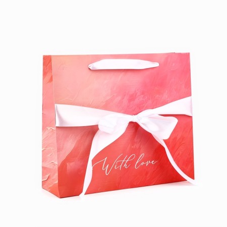 Laminated packet with a ribbon "with love", m 30 × 9 × 26 cm