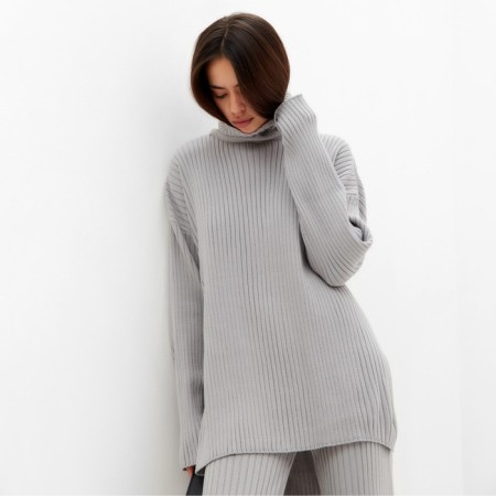 Women's costume mist (sweater and trousers), gray, p. M (44-46)-2