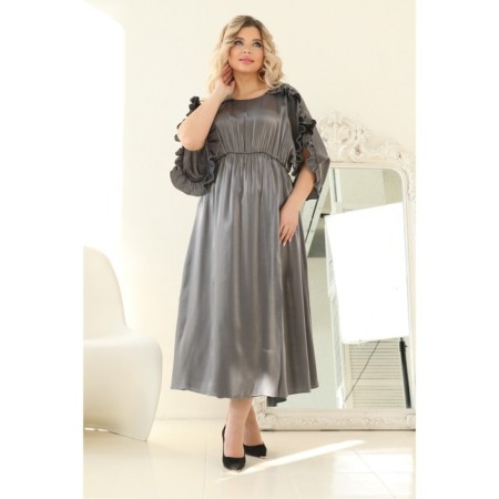 Women's dress, size 54, gray color-14