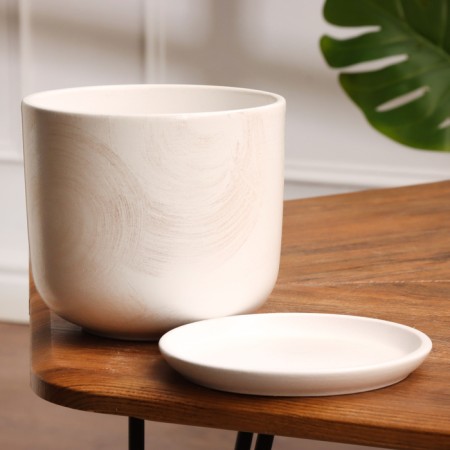 Flower Orion white pot 1.6 l-1