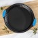 The form for baking is the “corrugated circle. Care ", 30.5 × 4 cm, with silicone handles, anti -stick coating, black color