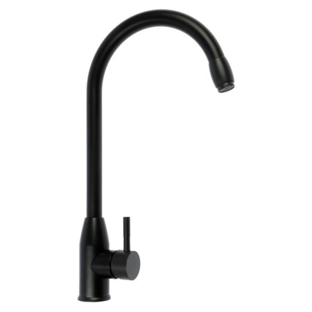 Amur kitchen mixer BY2021-A VK, single-leaf, high spout, black