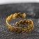 Ring for the napkin "Loza", 4.5 × 2.5 cm, gold color