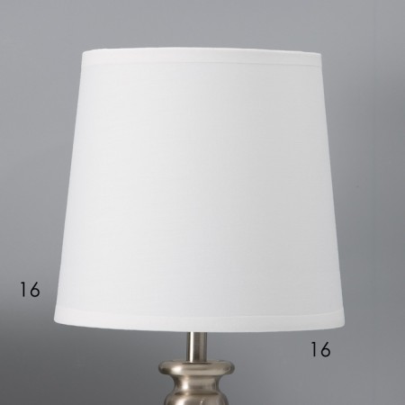 Bulbed lamp with lampshade Risalux "Flex", E27, 40 W, silver, 17 × 17 × 35 cm-4