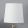 Bulbed lamp with lampshade Risalux "Flex", E27, 40 W, silver, 17 × 17 × 35 cm