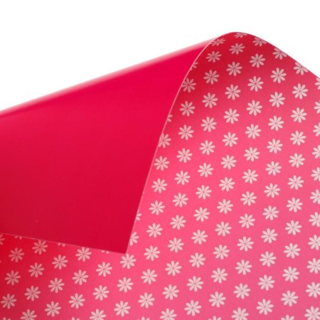 Cardboard of color two -way A4, 6 sheets, 6 colors "chamomile", 200 g/m², with a pattern-12