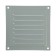 Ventilation grate Zein Lux RM1212C, 125 x 125 mm, with a grid, metal, gray