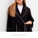 Women's jacket with Kant Minaku: Casual Collection Black Color, Rr. 44