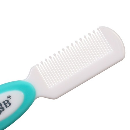 A set of combs with nylon bristles m & in, the color is turquoise-4