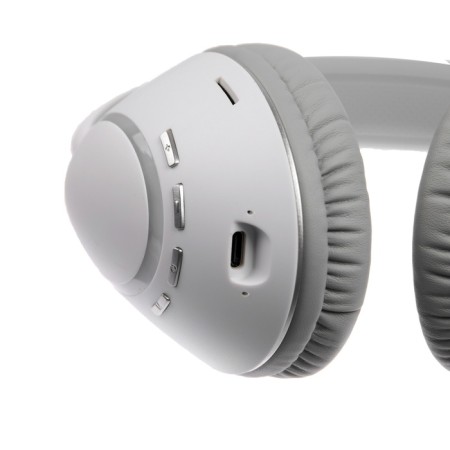 AKZ K53 headphones, wireless, full -size, microphone, RGB backlight, white-7