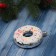 Jewelry decoration "Bright Donut" (set 2 pcs) 9x8 cm, silver