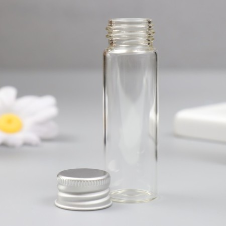 Decor for creativity Glass "A bottle with a lid" set of 3 pcs 15 ml 7x2.2x2.2 cm-1