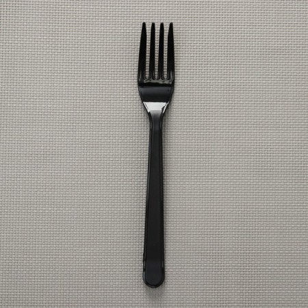 Plastic disposable Black Plastic Plastic "Premium", 18 cm-2
