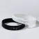 Silicone bracelets "Demetrons" Creation, Black and white color, 18.20 cm
