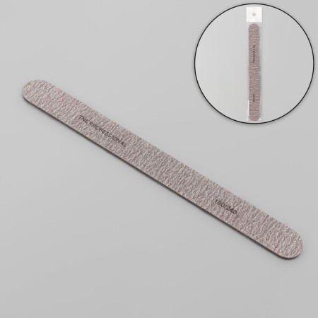 File - emery, abrasiveness 180/240, 18 cm, brown color-1