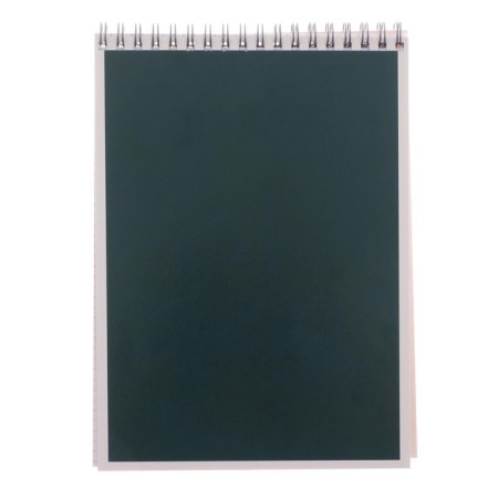 Notepad A5, 40 sheets in a cage on the crest "Green", cover Crossed Cardboard, VD LAK, OFSET BOLK