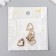 Decor for creativity metal, rhinestones "heart with hearts" gold 1.8x1.5 cm