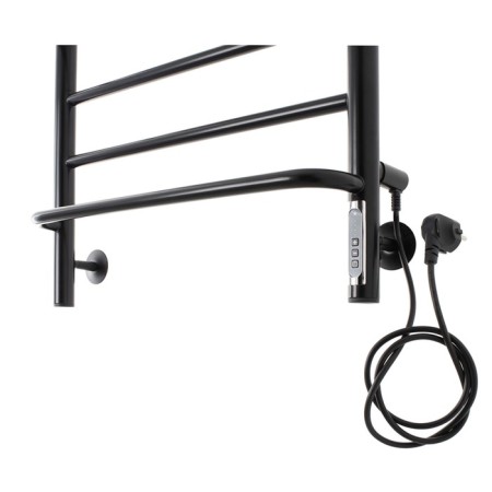 Domoterm electric heated towel rail "Orpheus" P8, 500x800 mm, right, black matte-2