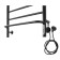 Domoterm electric heated towel rail "Orpheus" P8, 500x800 mm, right, black matte