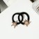 Hair elastic band "Venus" (set 2 pcs) rhinestones crown