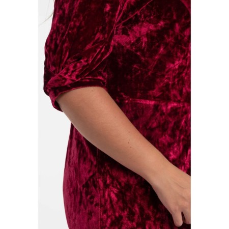 Female dress, size 54, burgundy color-8