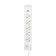 Network filter 5 nests, 3m, 3x1.5mm², with auto -wiring, 2 USB, white Kranz