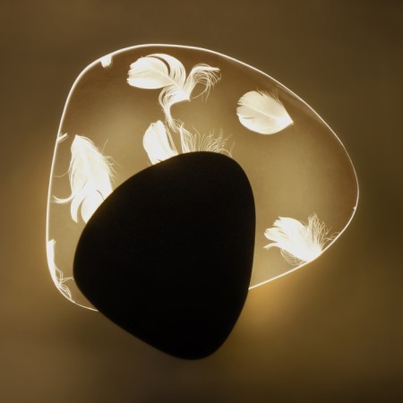 Bra "Paulina" LED 5W black 24.5x23.5x3.5cm-2