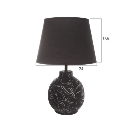 LUEZE table "Louise" 1x40W E27 Black 25x25x38, 5cm-5