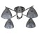 Ceiling lamp 4x60W E27, size 56x56x20 cm