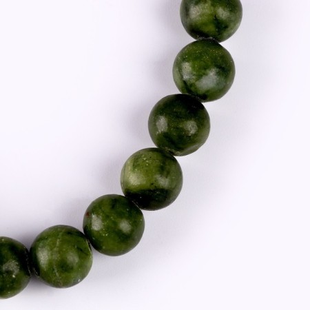 Beads made of natural stone "Green Jade" set 36 pcs., Size 1 pc. - 10 mm-3