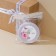 A satin ribbon, gift packaging, “handmade”, white, 2 cm x 22.5 m