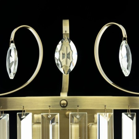 Lamp Citilux "Inga" CL335323, 25x30.5 cm, 2x60W, E14, brown color-17