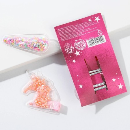 Hair hairpins Shine Bright, 2 pcs. (shaker)-3
