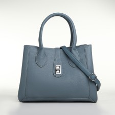 Women's bag with zipper, Textura, average size, blue color