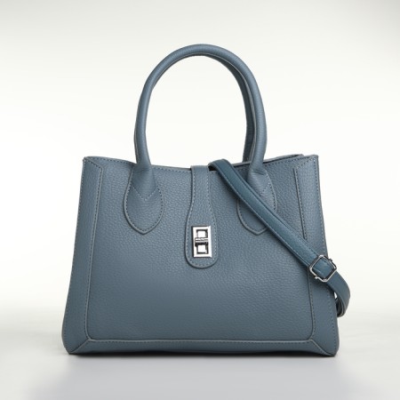 Women's bag with zipper, Textura, average size, blue color