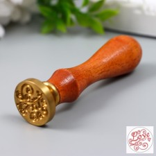 Printing for wax with a wooden handle 