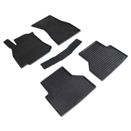 Rubber “grid” rugs in a salon for Audi A6 (C8) 2018-N.V.