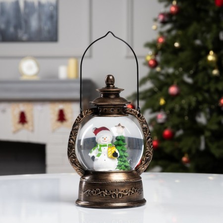Figure LED "Snowman" 20x14x11 cm, AAX3 batteries (not complete), USB, glow warm white-1