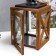 Climber Wood, Glass "Chalet" set 2 pcs 21x21x38, 16x16x26 cm